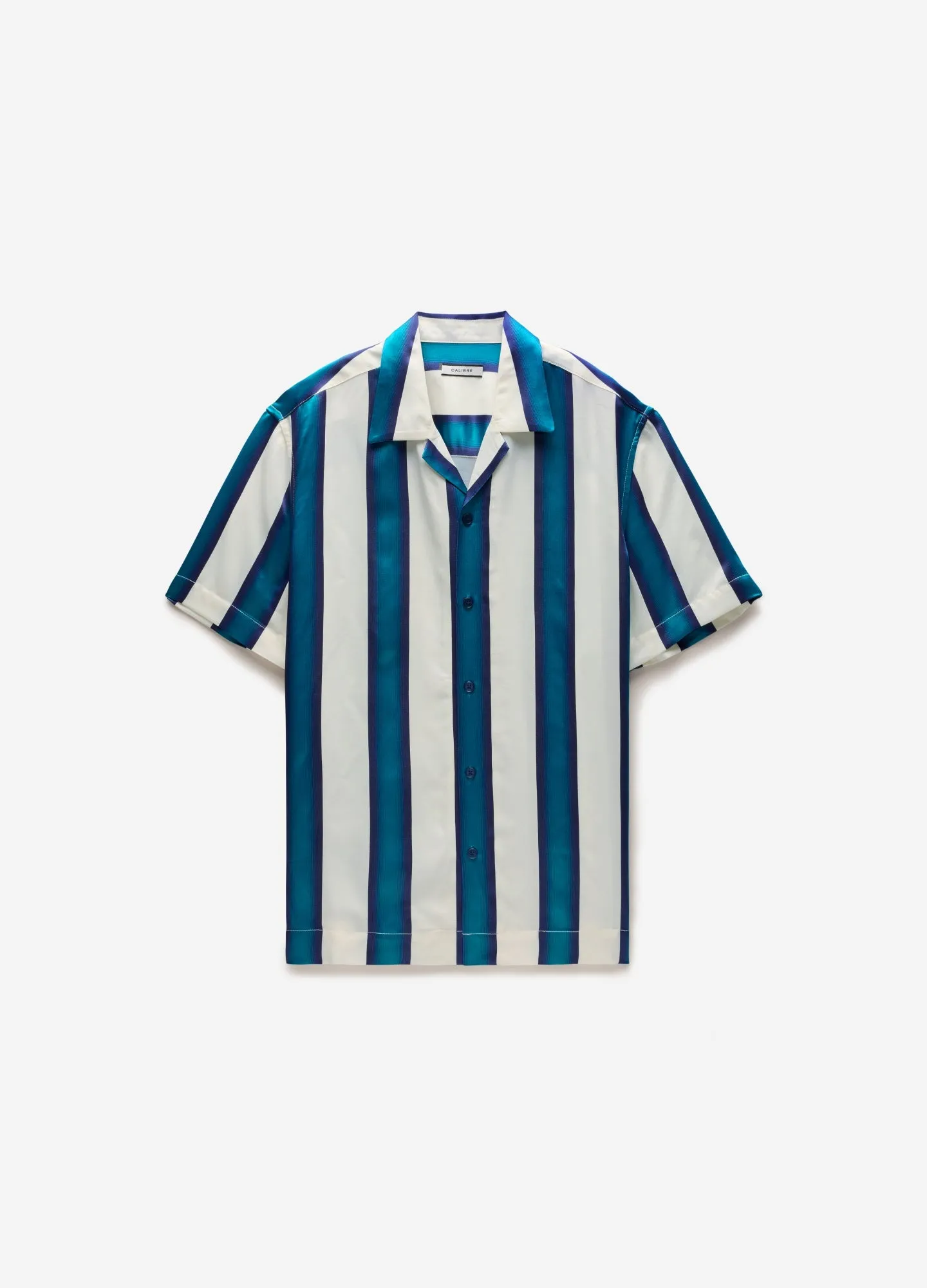 Ombre Stripe Short Sleeved Shirt Pacific sold by Calibre