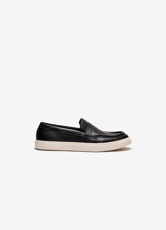 Crepe Sole Slip-On Black sold by Calibre