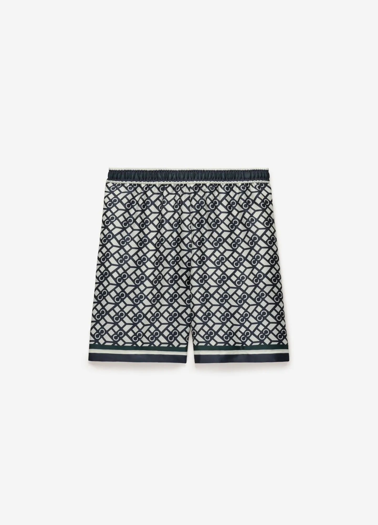 Monogram Scarf Print Shorts Navy sold by Calibre