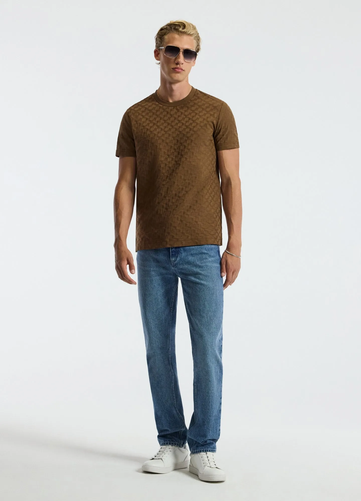 CALIBRE Jacquard T-shirt Toffee sold by Calibre product image thumbnail 2