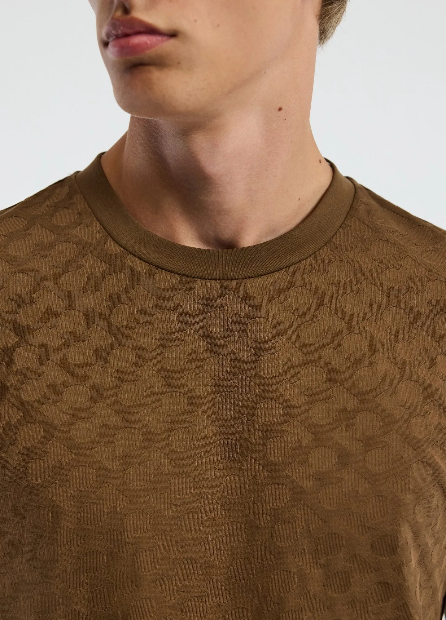 CALIBRE Jacquard T-shirt Toffee sold by Calibre product image thumbnail 4