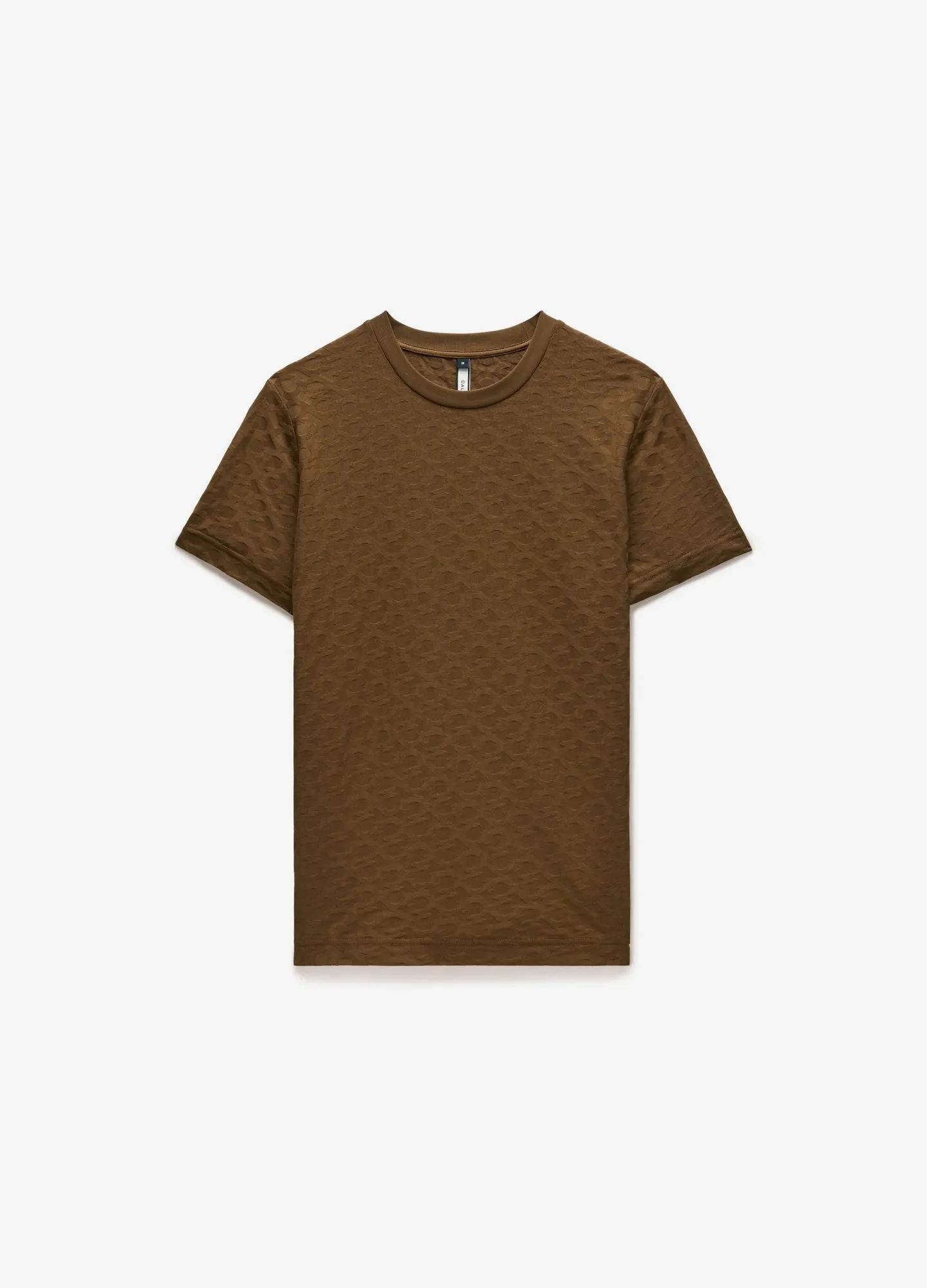 CALIBRE Jacquard T-shirt Toffee sold by Calibre