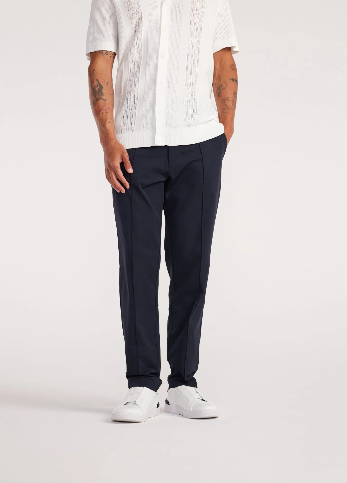 Performance Pintucked Pants Navy sold by Calibre product image thumbnail 3