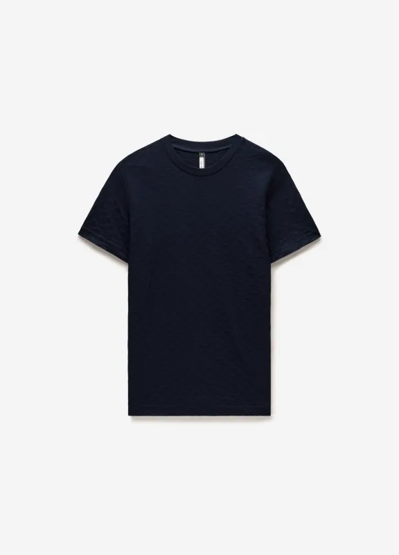 Monogram Jacquard T-shirt Navy sold by Calibre