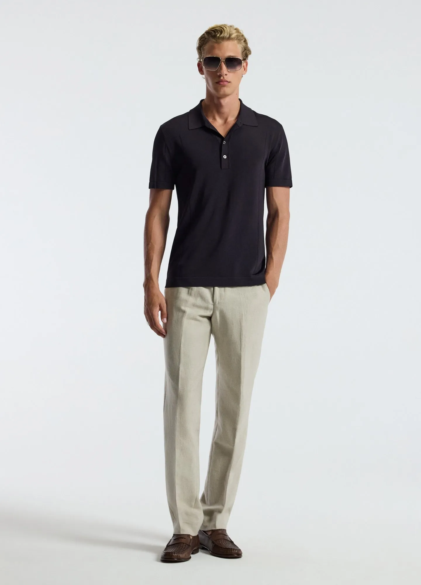 Shiny Rayon Polo Currant sold by Calibre product image thumbnail 2