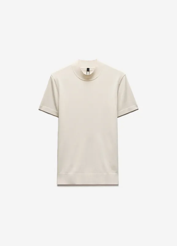 Slim Tech Knit T-shirt Parchment sold by Calibre