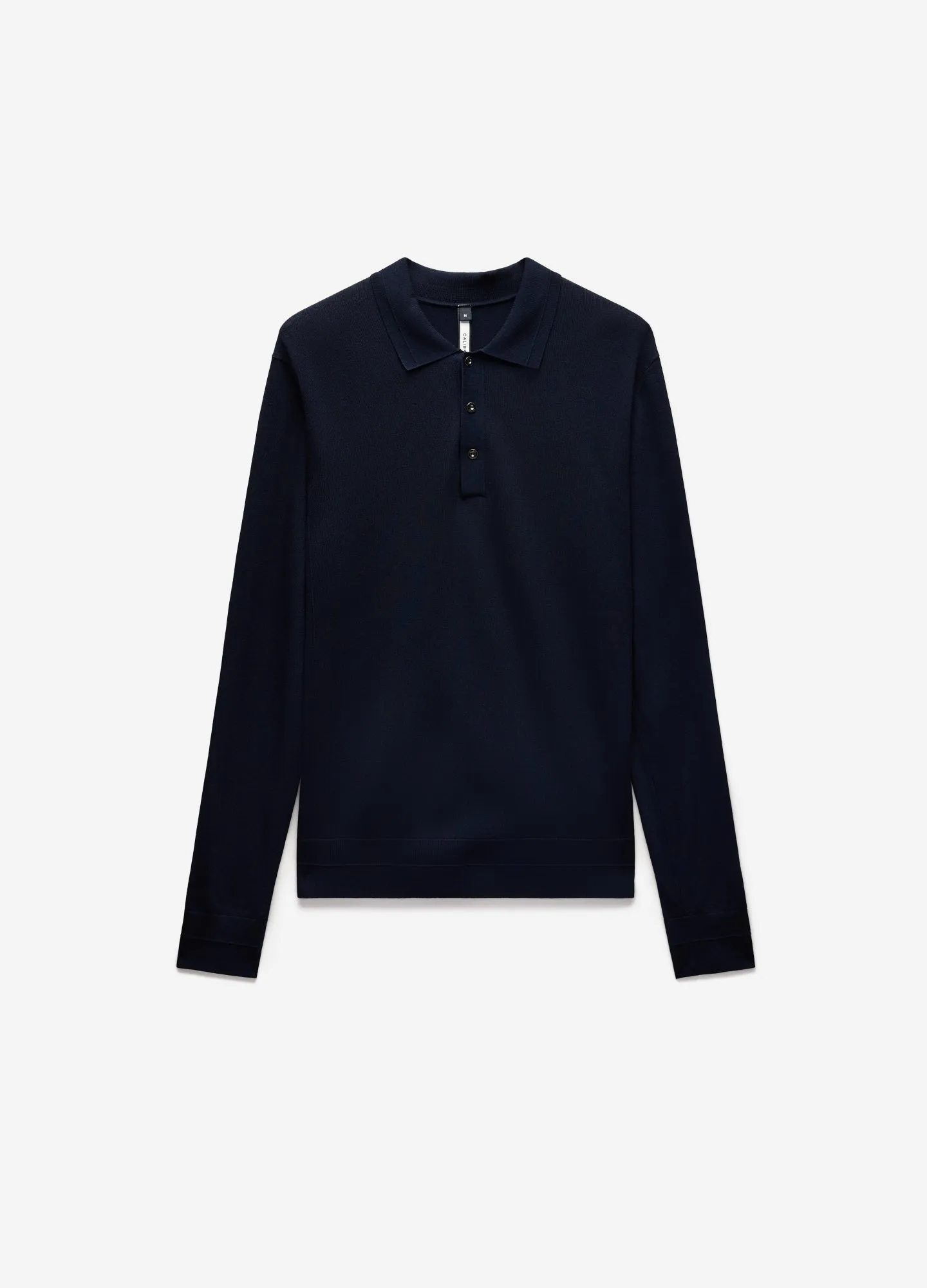 Long Sleeve Tech Knit Polo Naval Blue sold by Calibre