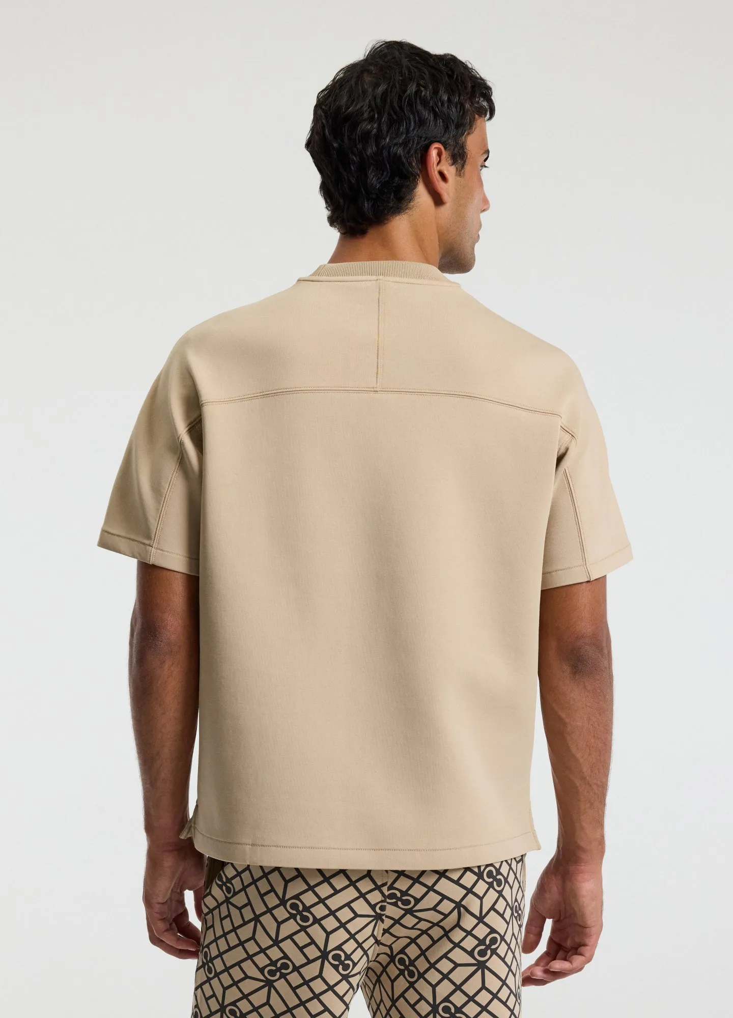 Embossed Logo Short Sleeve Sweat Top Dune sold by Calibre product image thumbnail 5