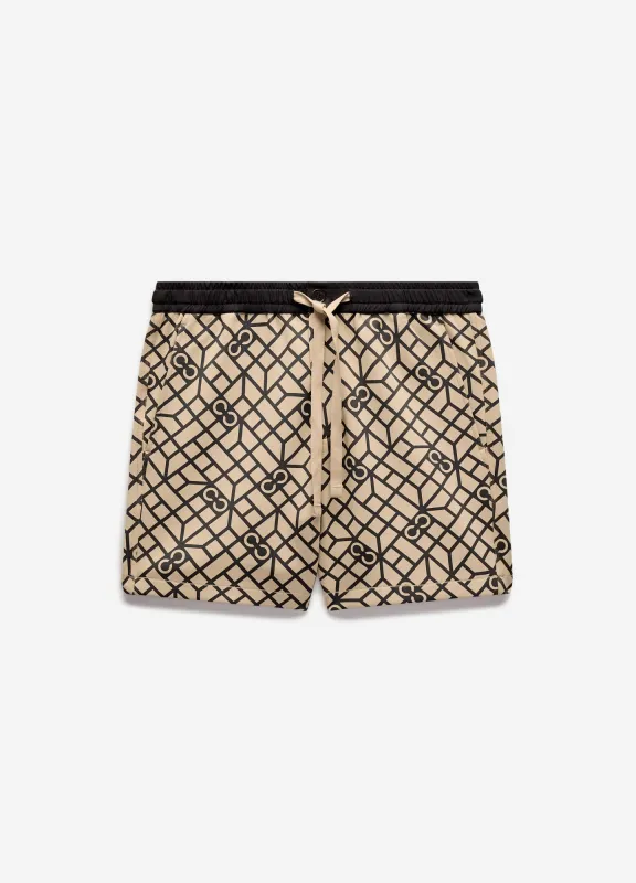 Monogram Print Sweatshorts Dune sold by Calibre