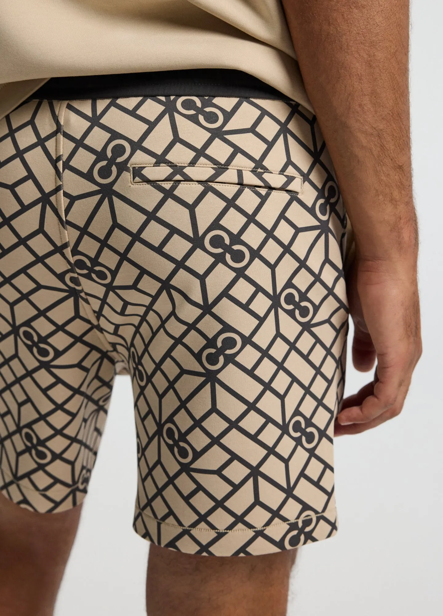 Monogram Print Sweatshorts Dune sold by Calibre product image thumbnail 3