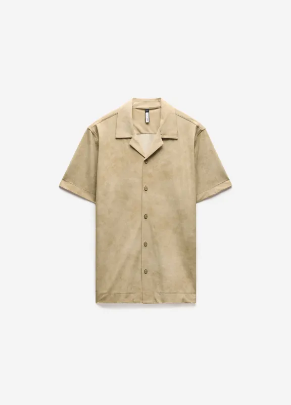 Performance Cuban Collar Shirt Putty made by Calibre