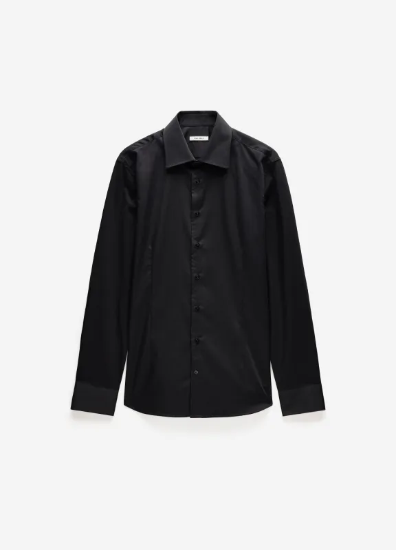 Tailored Cotton Shirt Black sold by Calibre