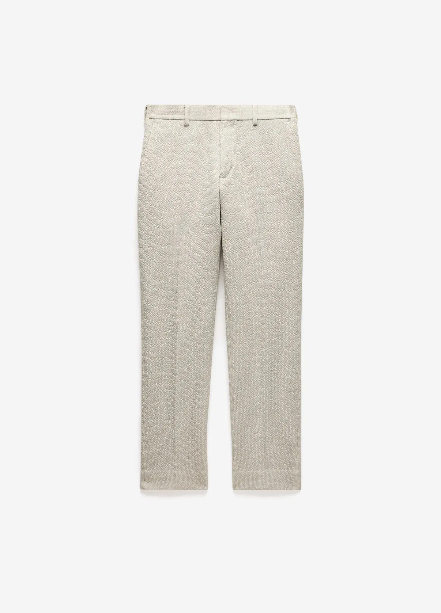 Slim Textured Wool Pants Neutral sold by Calibre