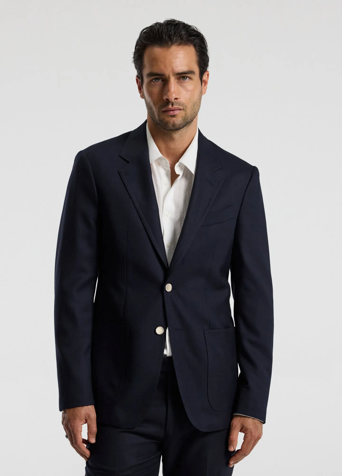 Tailored Wool Blazer Navy sold by Calibre product image thumbnail 3