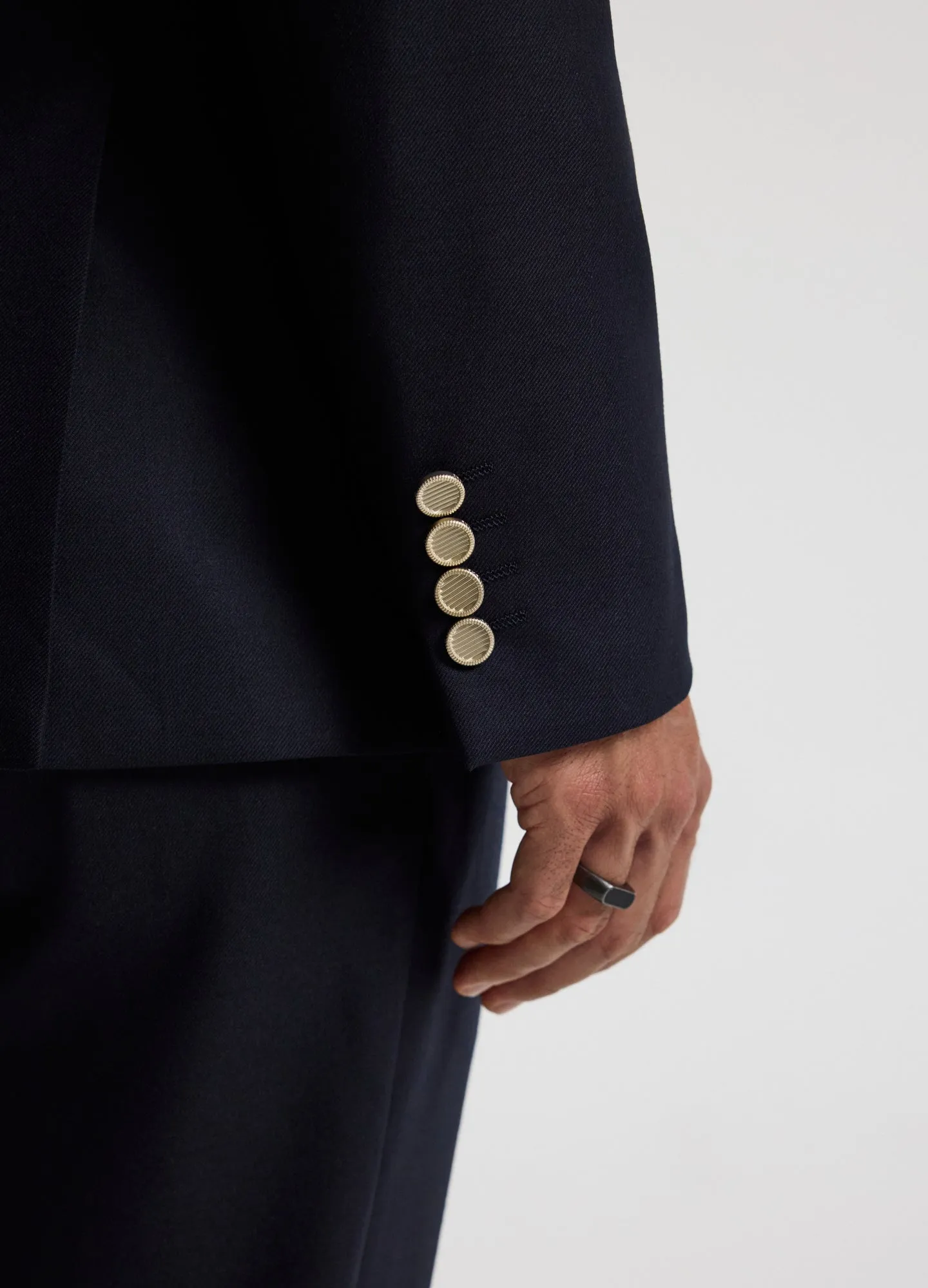 Tailored Wool Blazer Navy sold by Calibre product image thumbnail 4