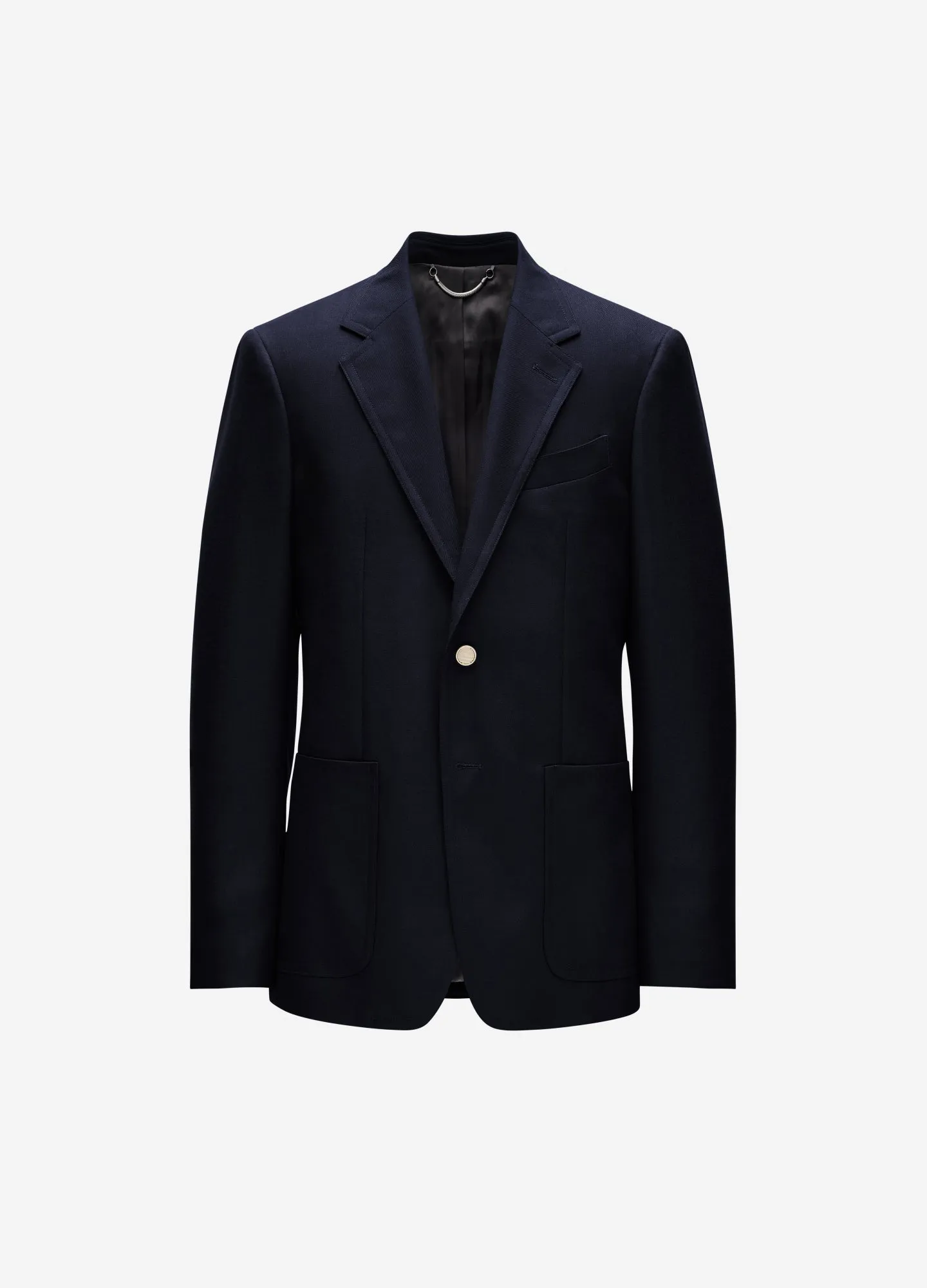 Tailored Wool Blazer Navy sold by Calibre