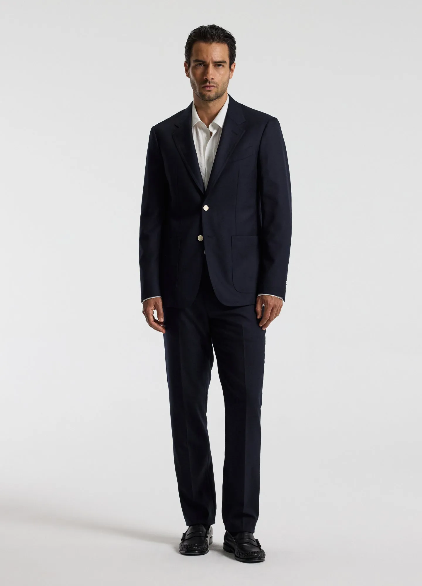 Tailored Wool Blazer Navy sold by Calibre product image thumbnail 2