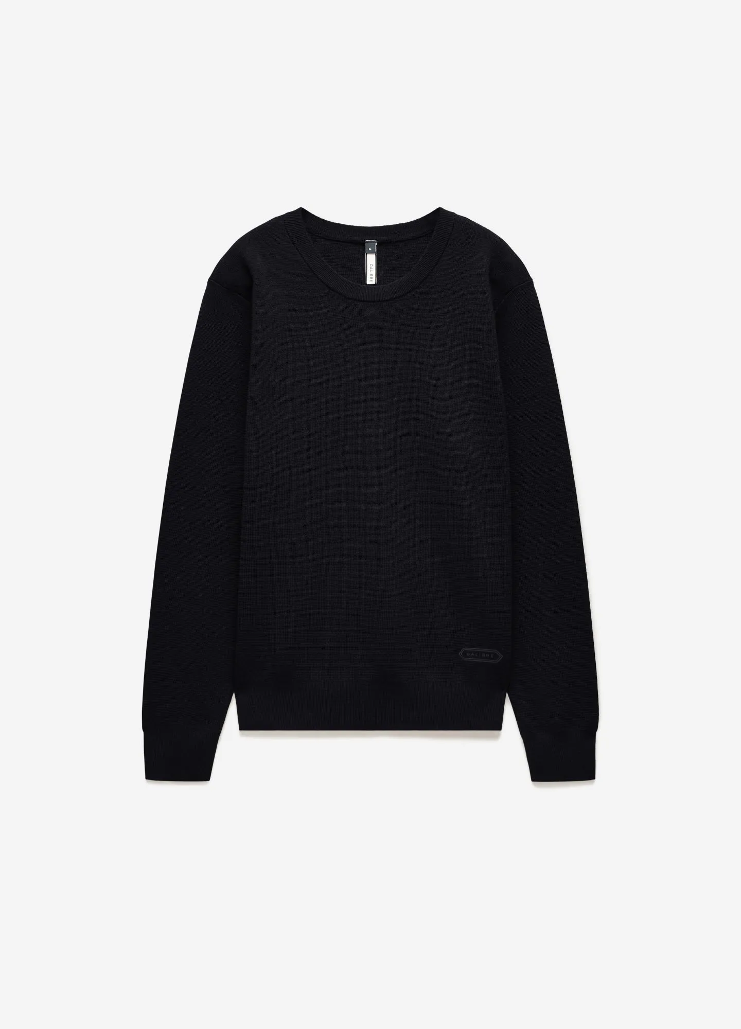 Merino Wool Crew Neck Sweater Black sold by Calibre