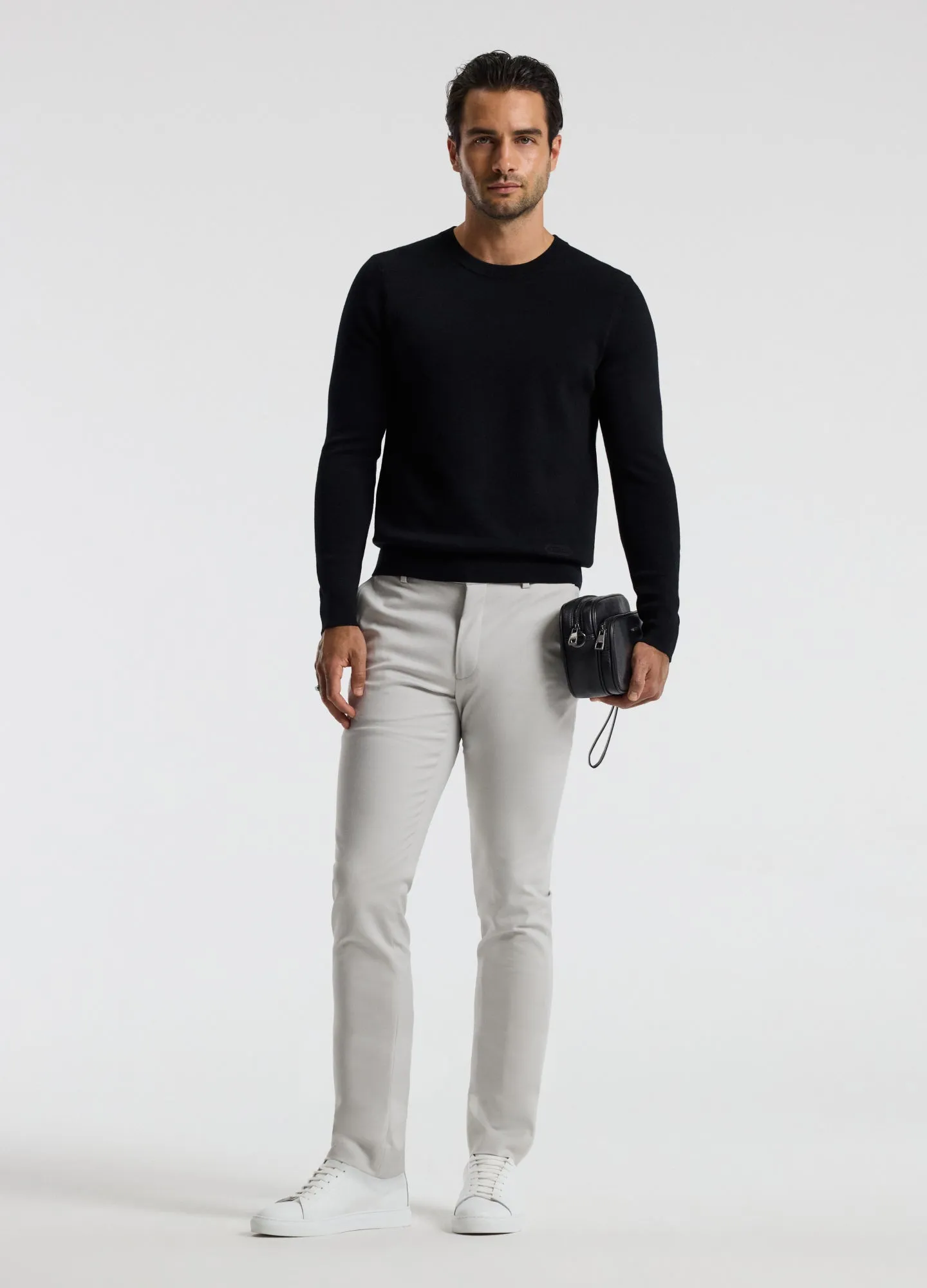 Merino Wool Crew Neck Sweater Black sold by Calibre product image thumbnail 2