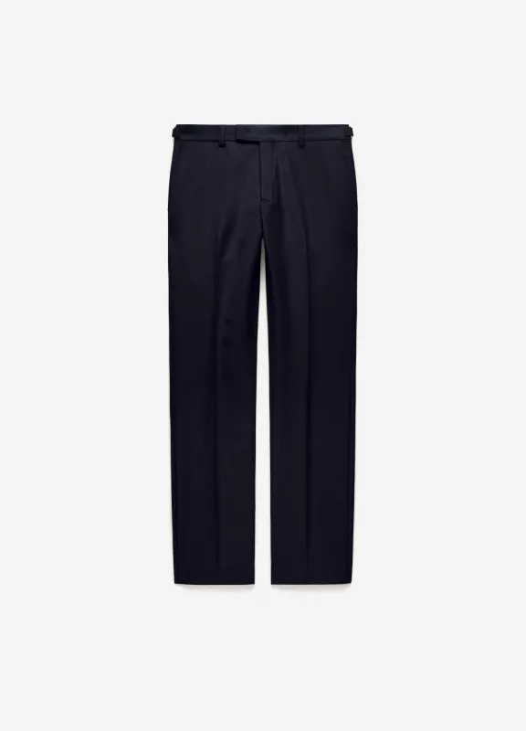 Tab Detail Wool Pants Navy made by Calibre