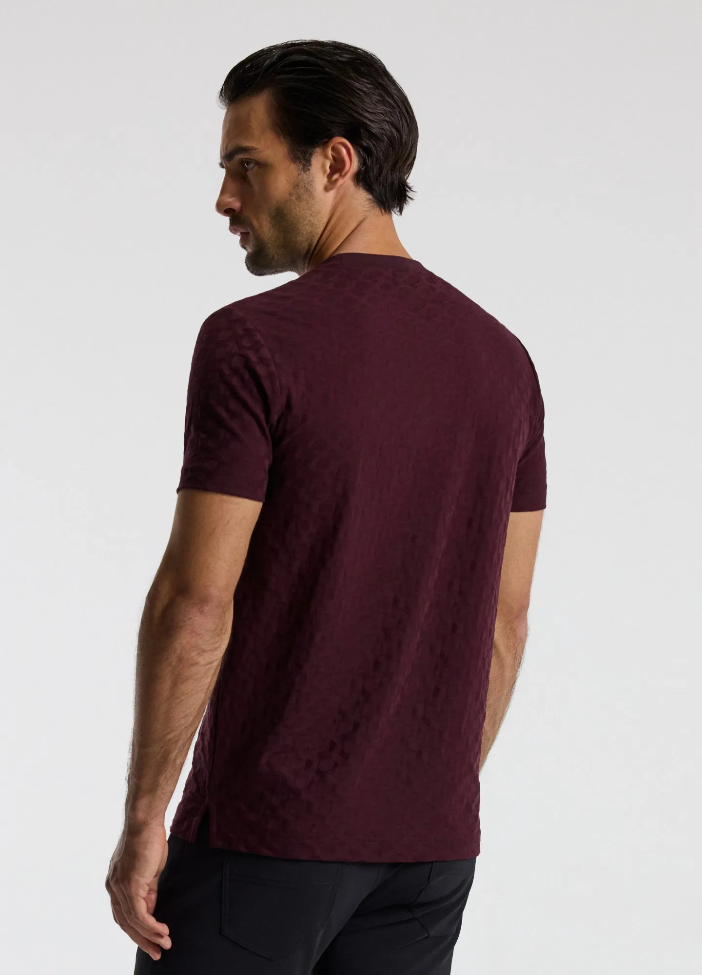 Monogram Jacquard T-shirt Oxblood sold by Calibre product image thumbnail 5