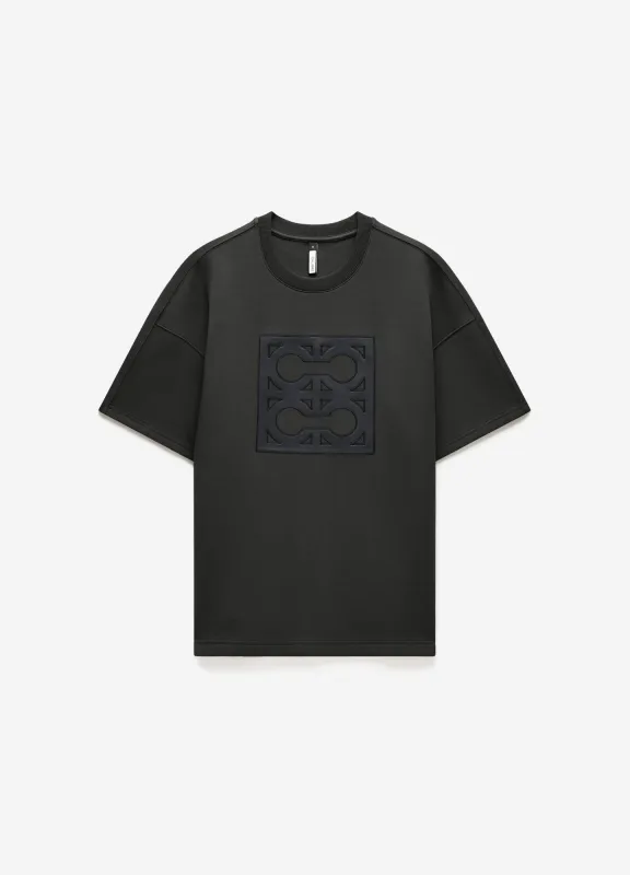 Loose Fit Monogram Sweat T-shirt Khaki made by Calibre