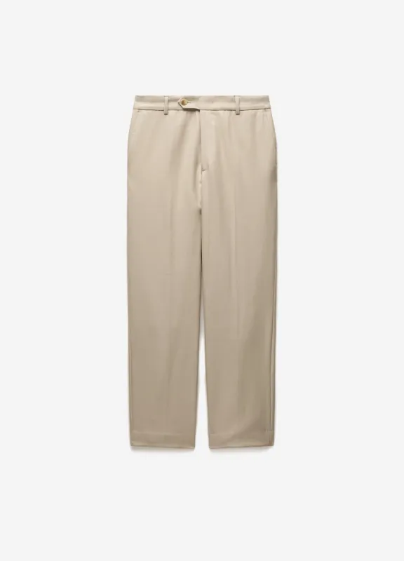 Straight Leg Wool Pants Sand made by Calibre