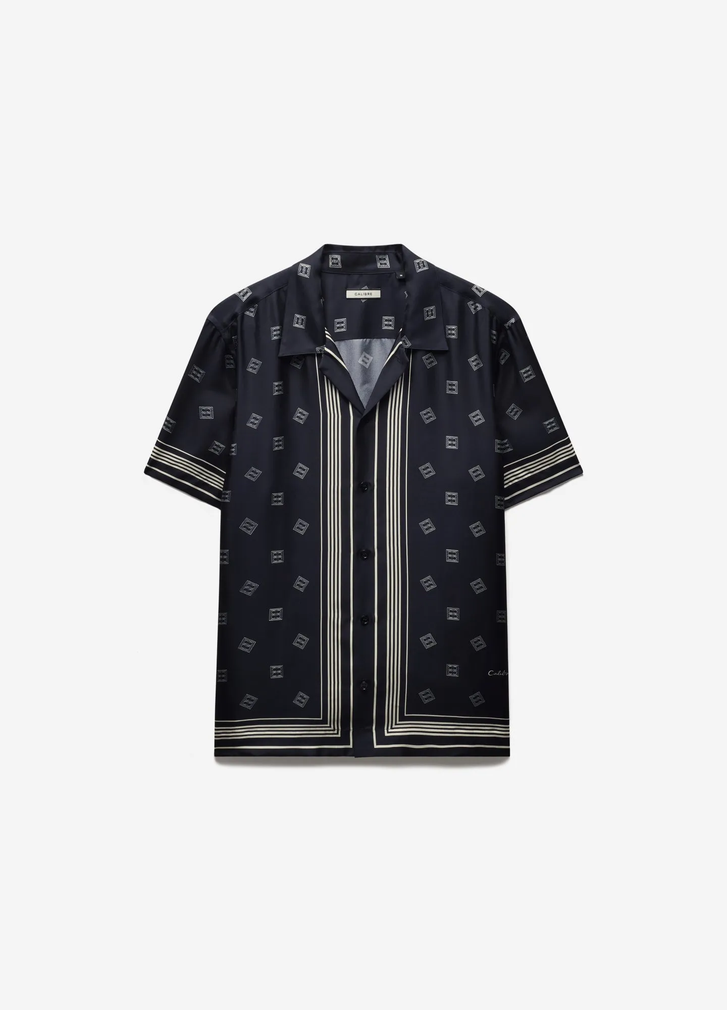 Monogram Scarf Silk Shirt Navy sold by Calibre