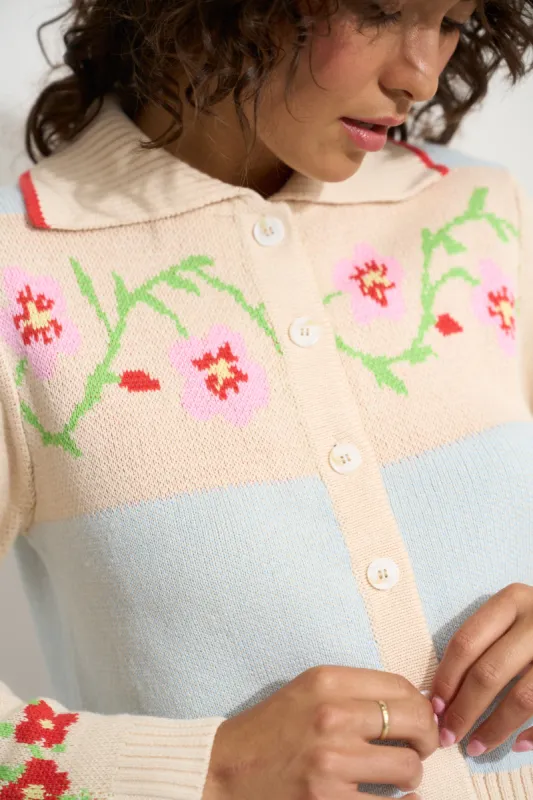 Teagan Cardigan - Blue Multi sold by Callahan