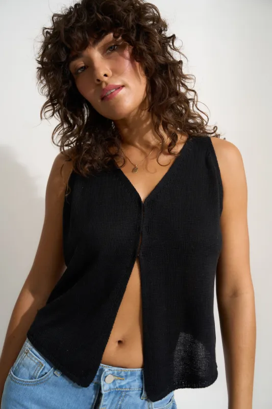 Lily Tank - Black sold by Callahan