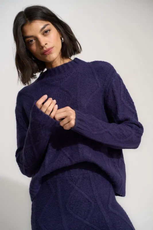 Fia Turtleneck - Midnight sold by Callahan