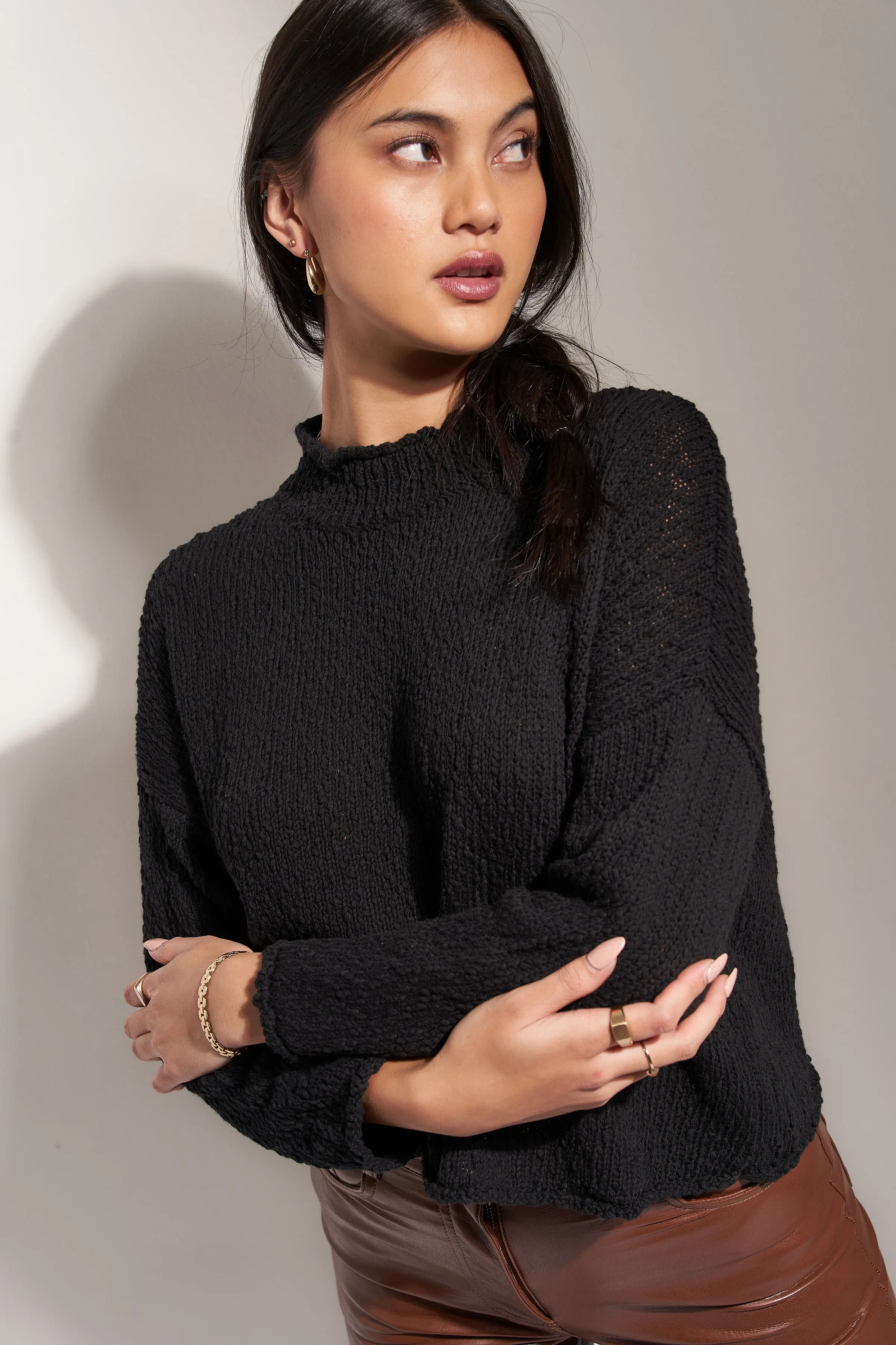 The Mock Neck Pullover - Black sold by Callahan product image thumbnail 3
