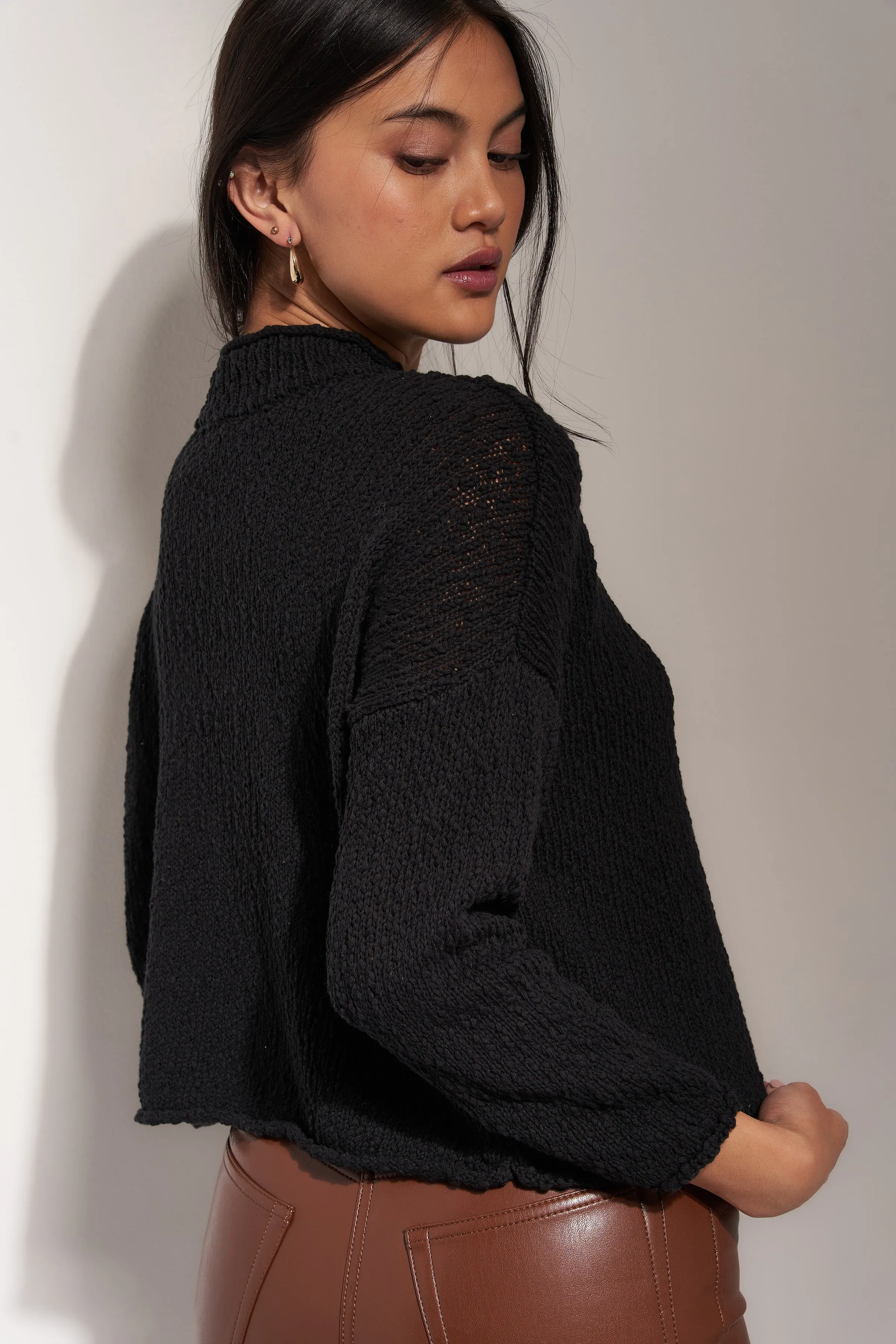 The Mock Neck Pullover - Black sold by Callahan product image thumbnail 2