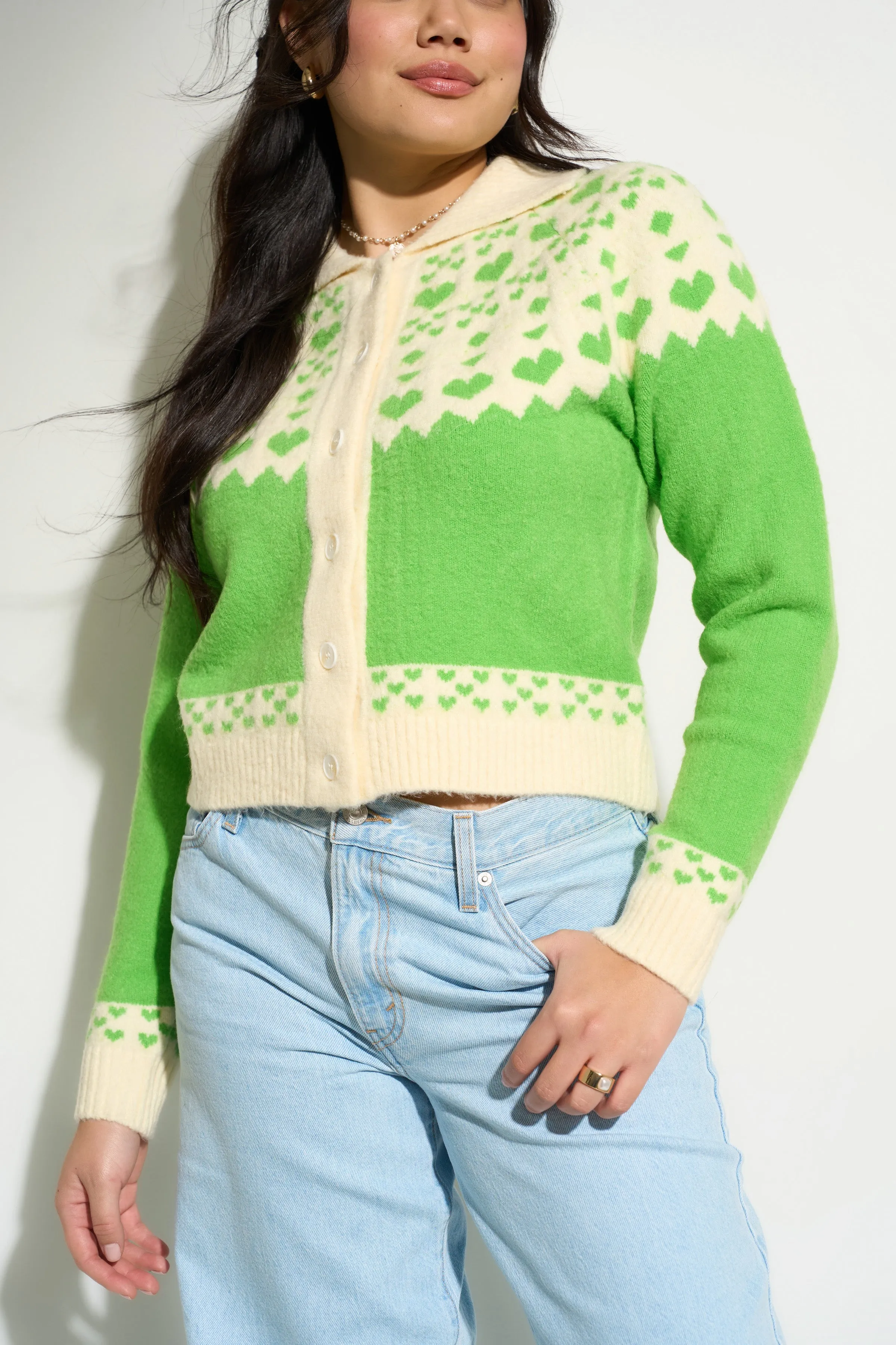 Teagan Cardigan - Green sold by Callahan product image thumbnail 3