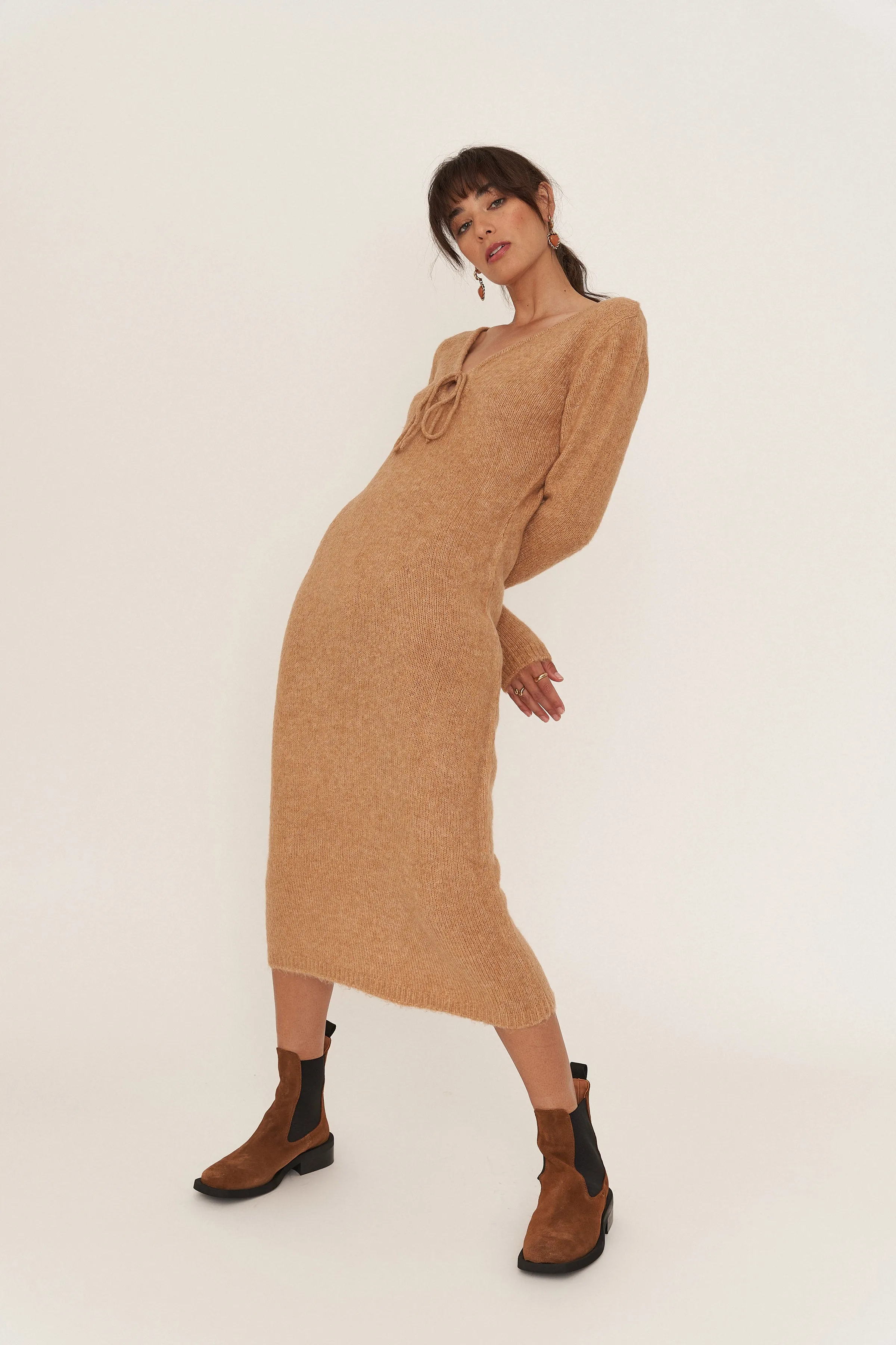 Stella Midi Dress - Chai sold by Callahan
