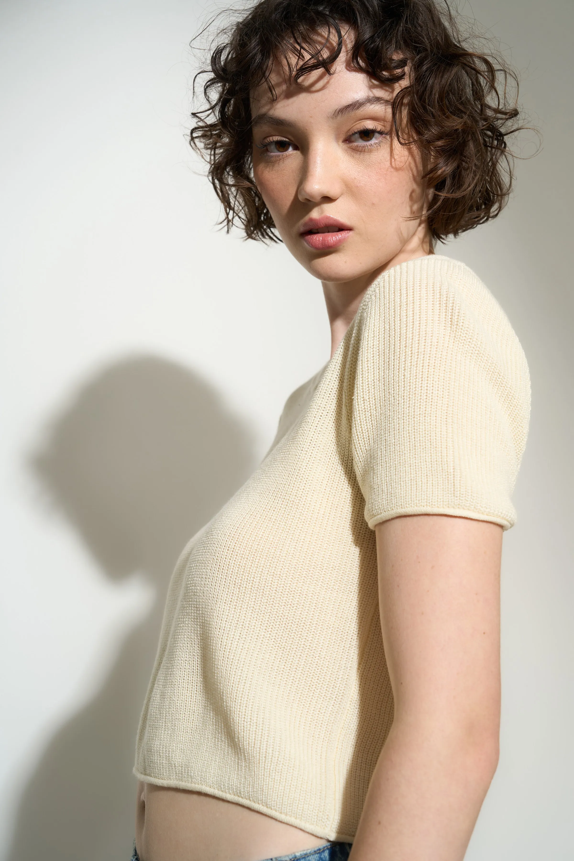 The Knit Tee - Creme sold by Callahan product image thumbnail 2