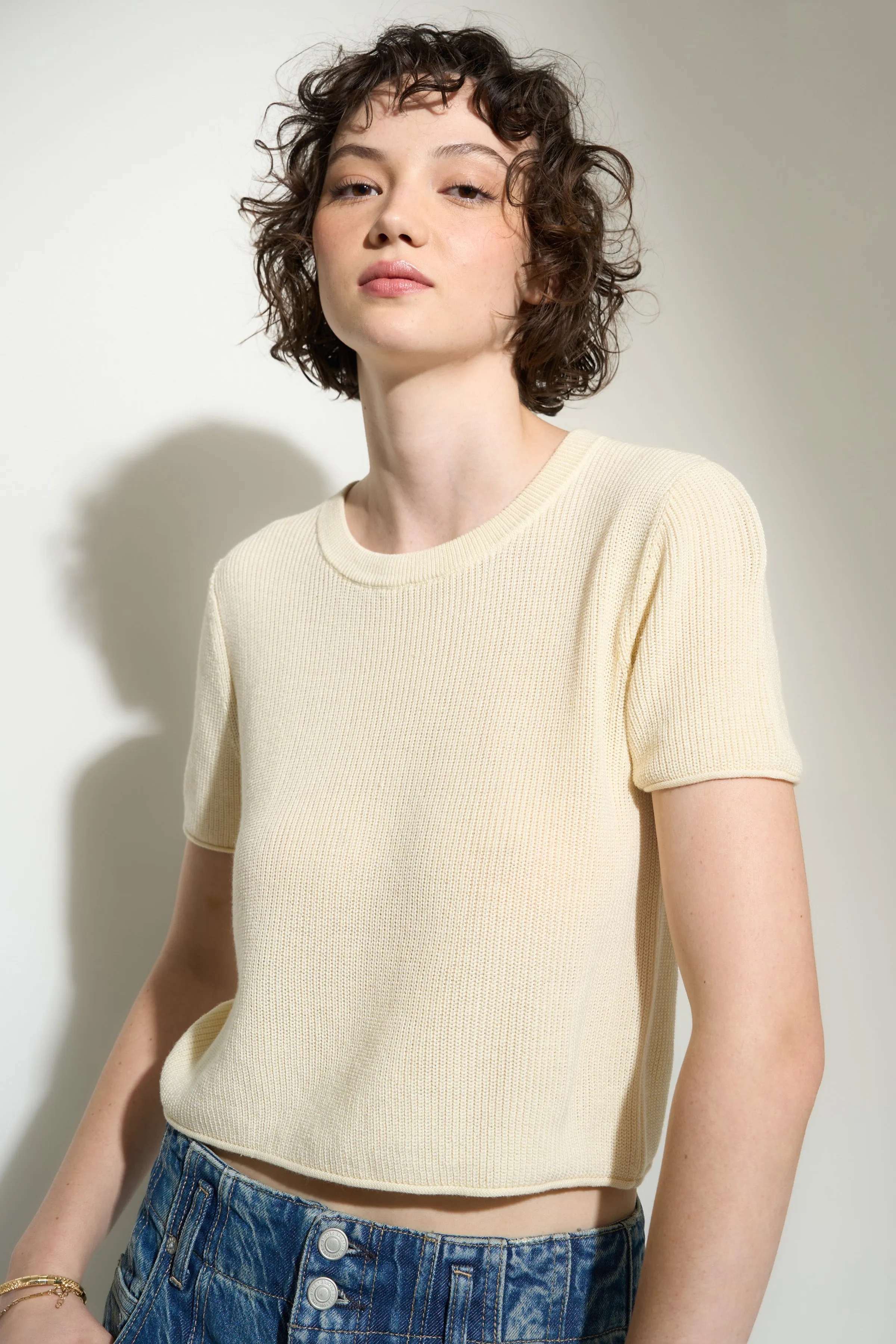 The Knit Tee - Creme sold by Callahan product image thumbnail 3