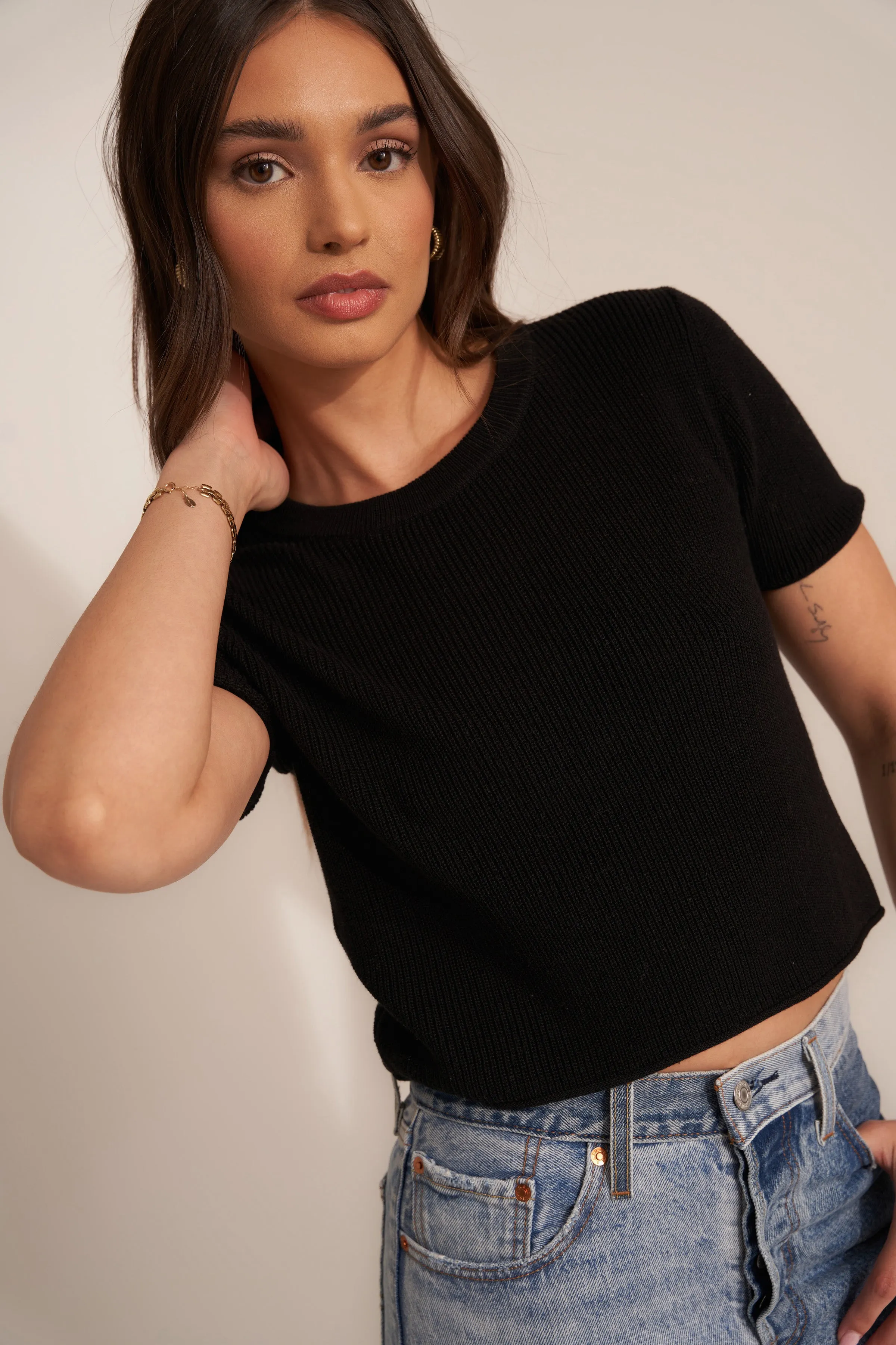 The Knit Tee - Black sold by Callahan