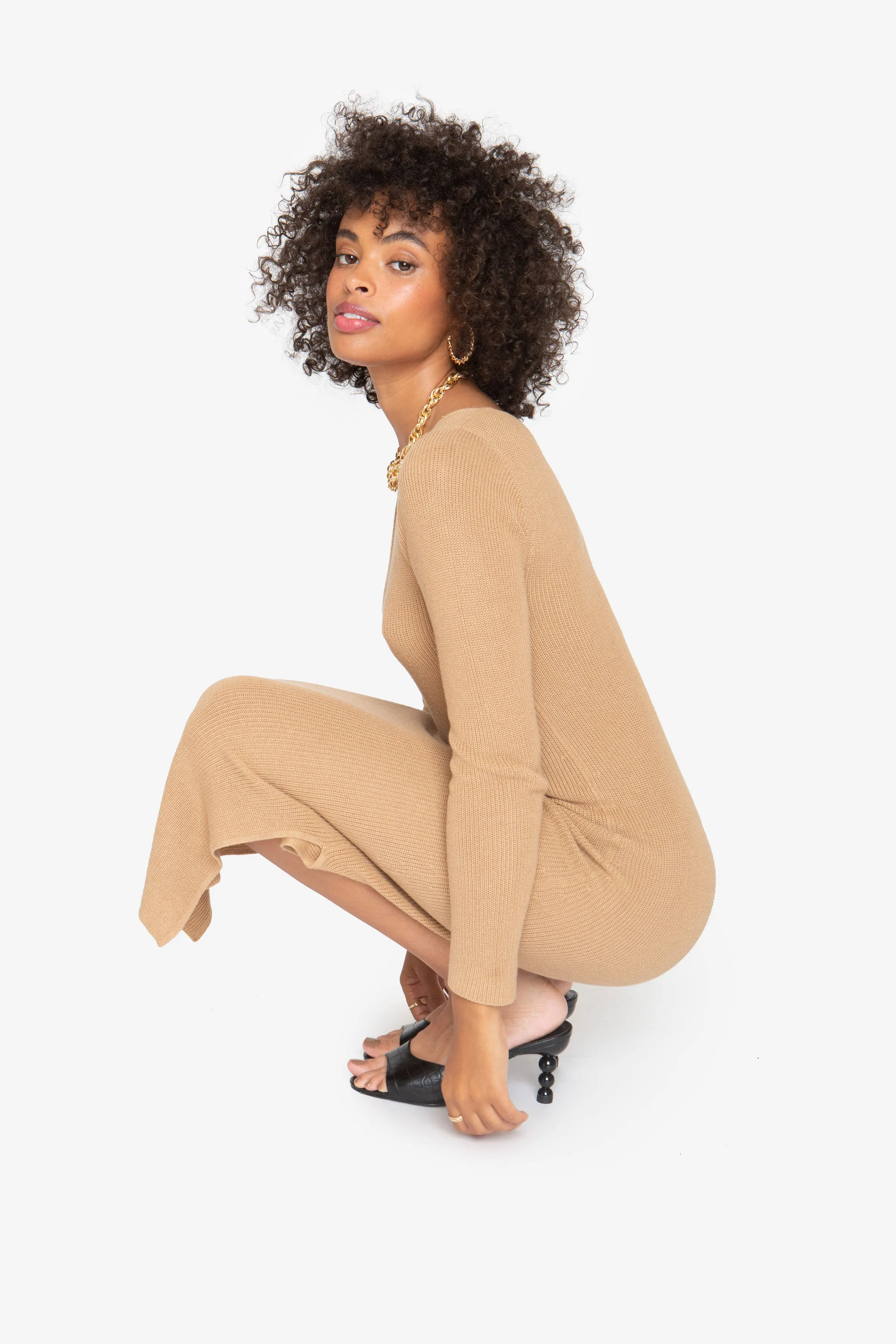 Lila Midi Dress - Coffee sold by Callahan product image thumbnail 3