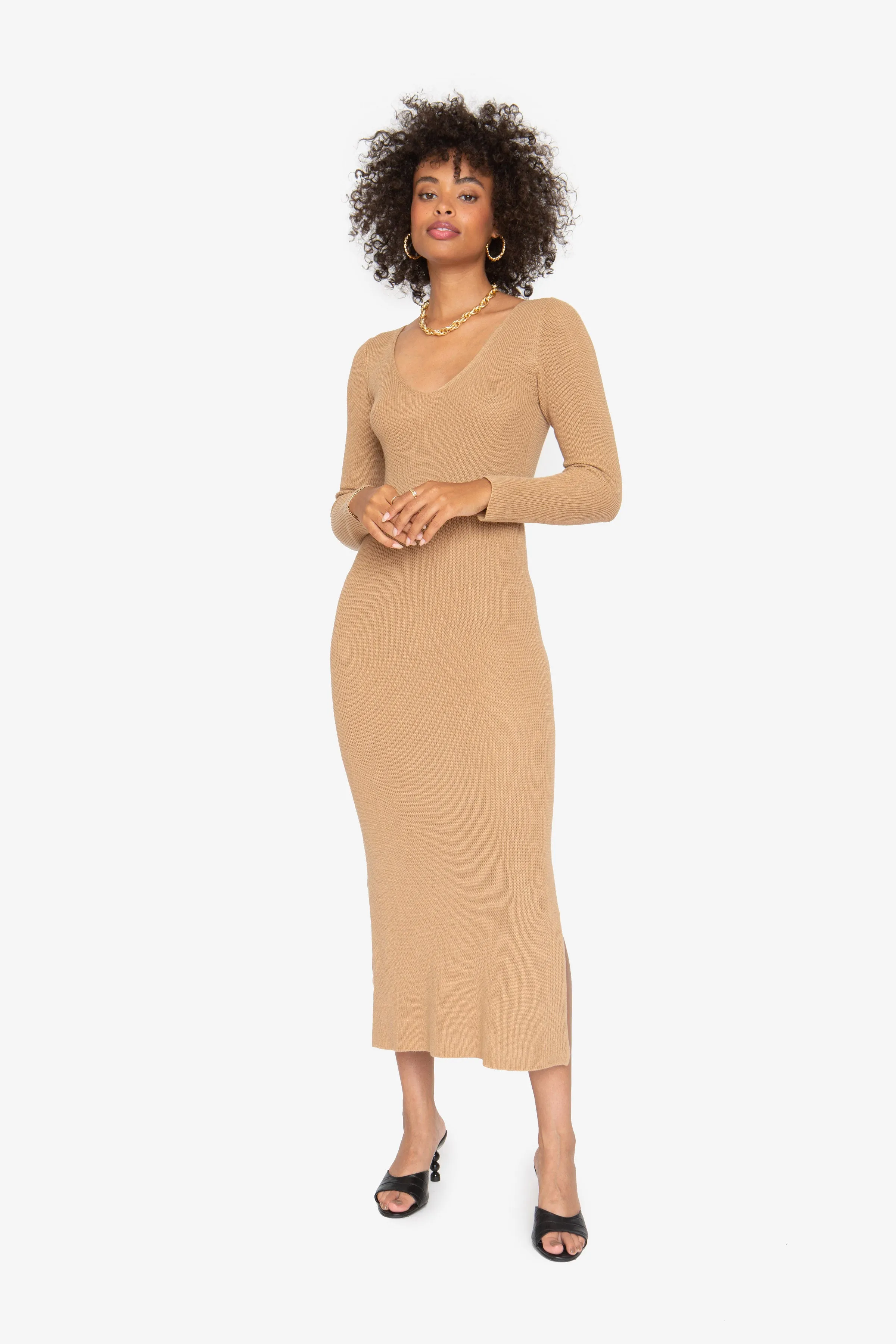 Lila Midi Dress - Coffee sold by Callahan