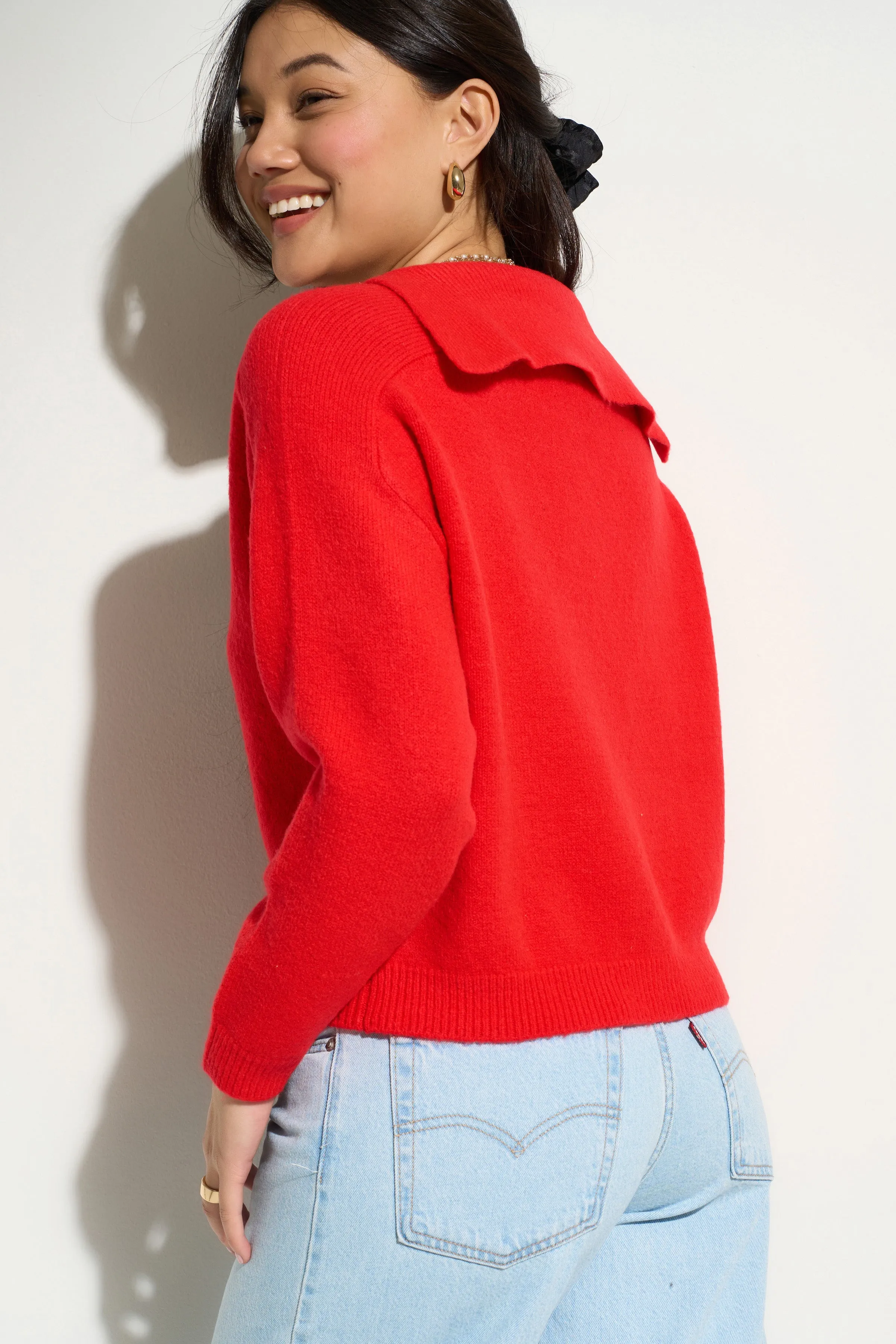 Camille Knit Pullover - Red sold by Callahan product image thumbnail 3