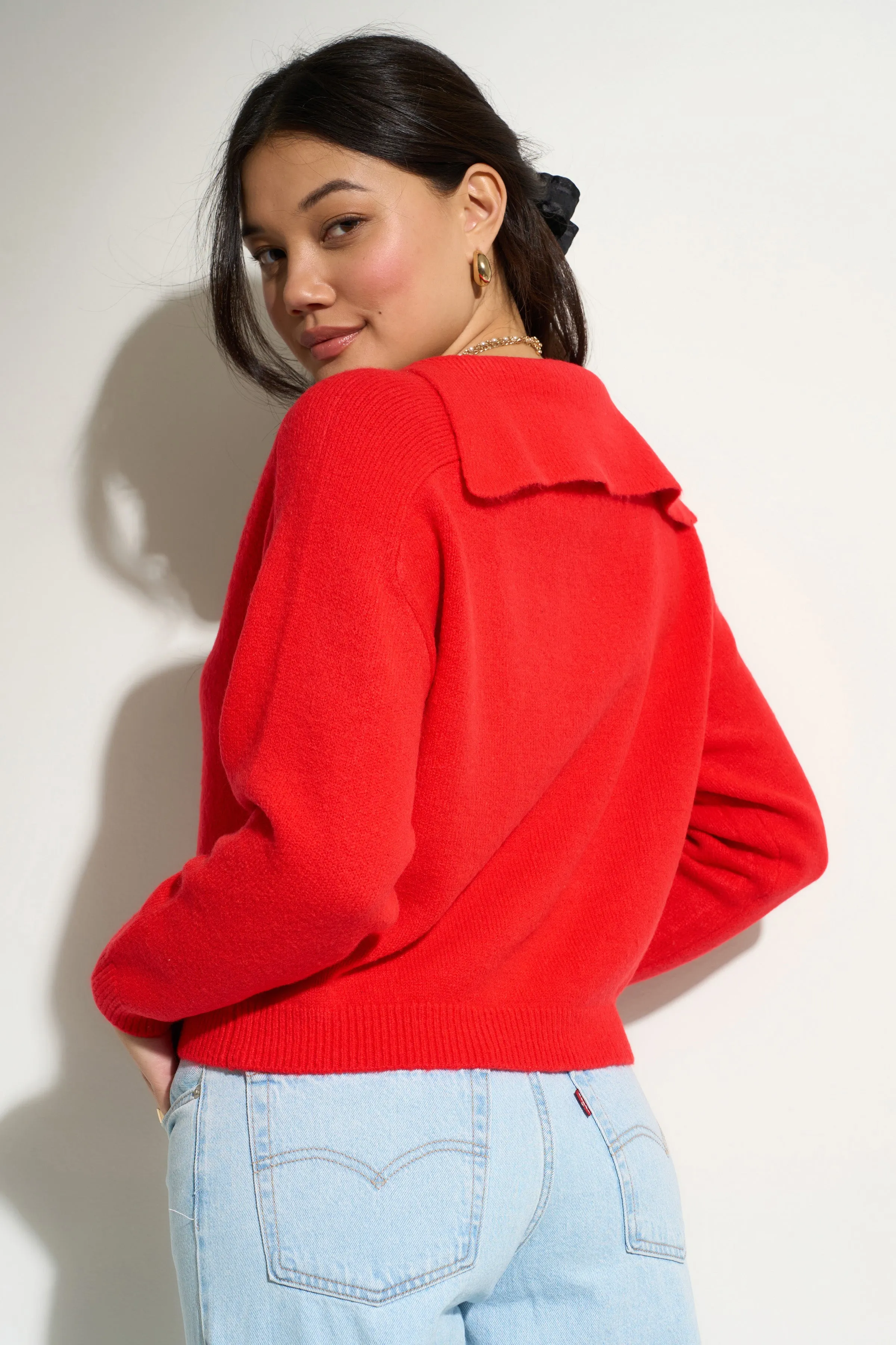 Camille Knit Pullover - Red sold by Callahan product image thumbnail 4