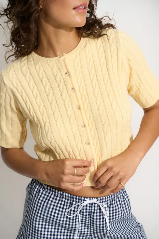 Rose Cardigan - Lemonade sold by Callahan