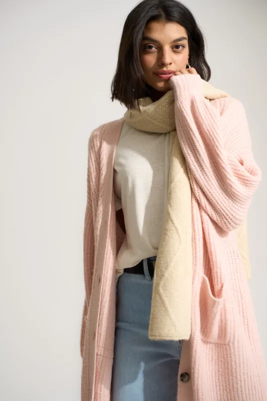 Cableknit Scarf - Creme sold by Callahan