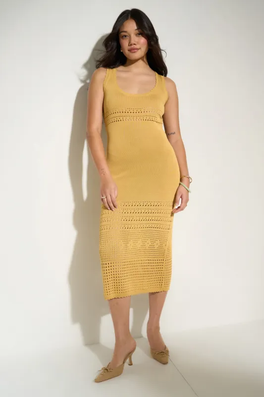 Reese Knit Maxi - Mustard sold by Callahan
