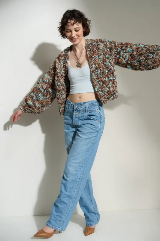 Gigi Cardigan - Chocolate Blueberry sold by Callahan