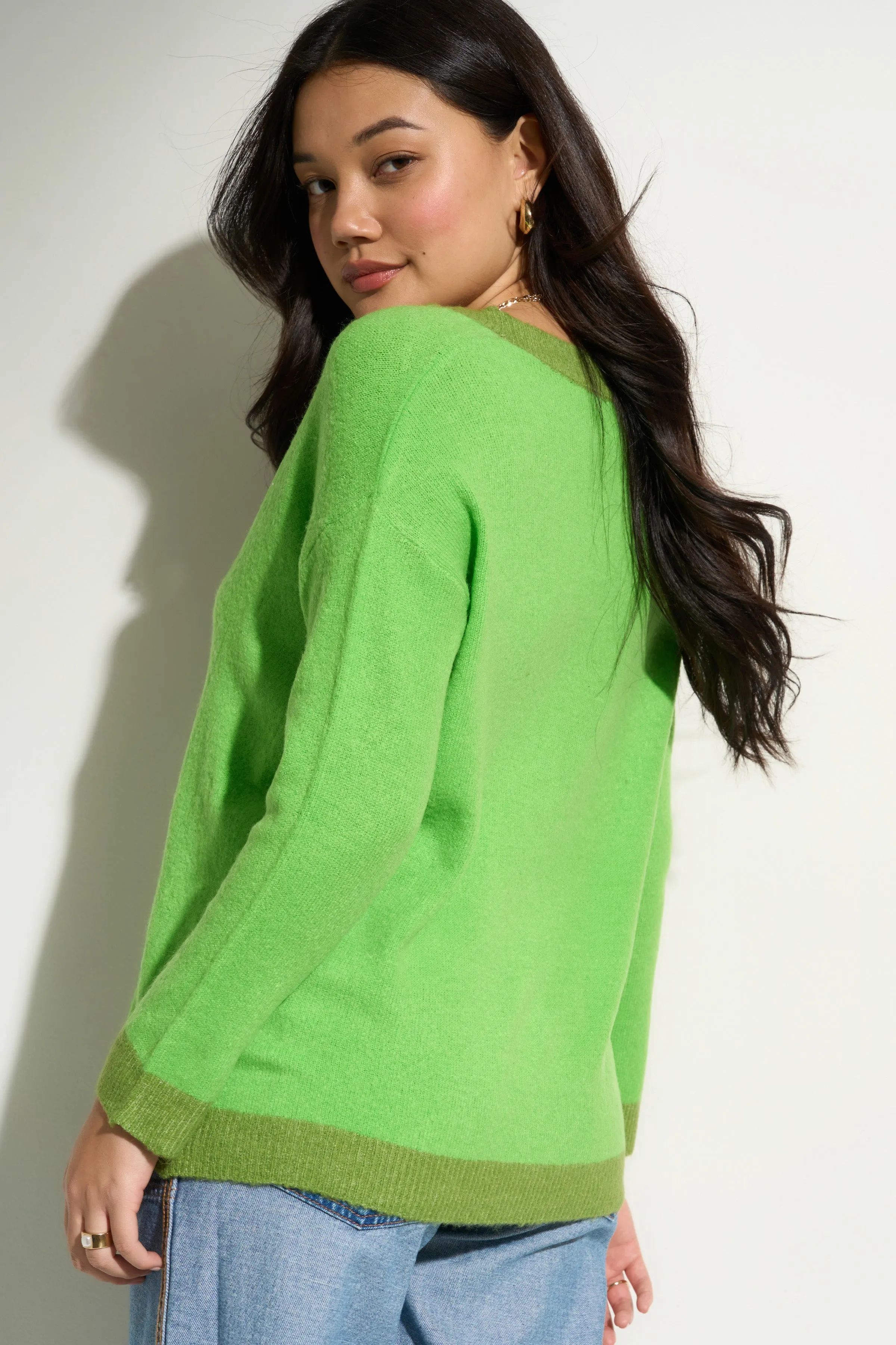 Paige Cardigan - Green sold by Callahan product image thumbnail 4