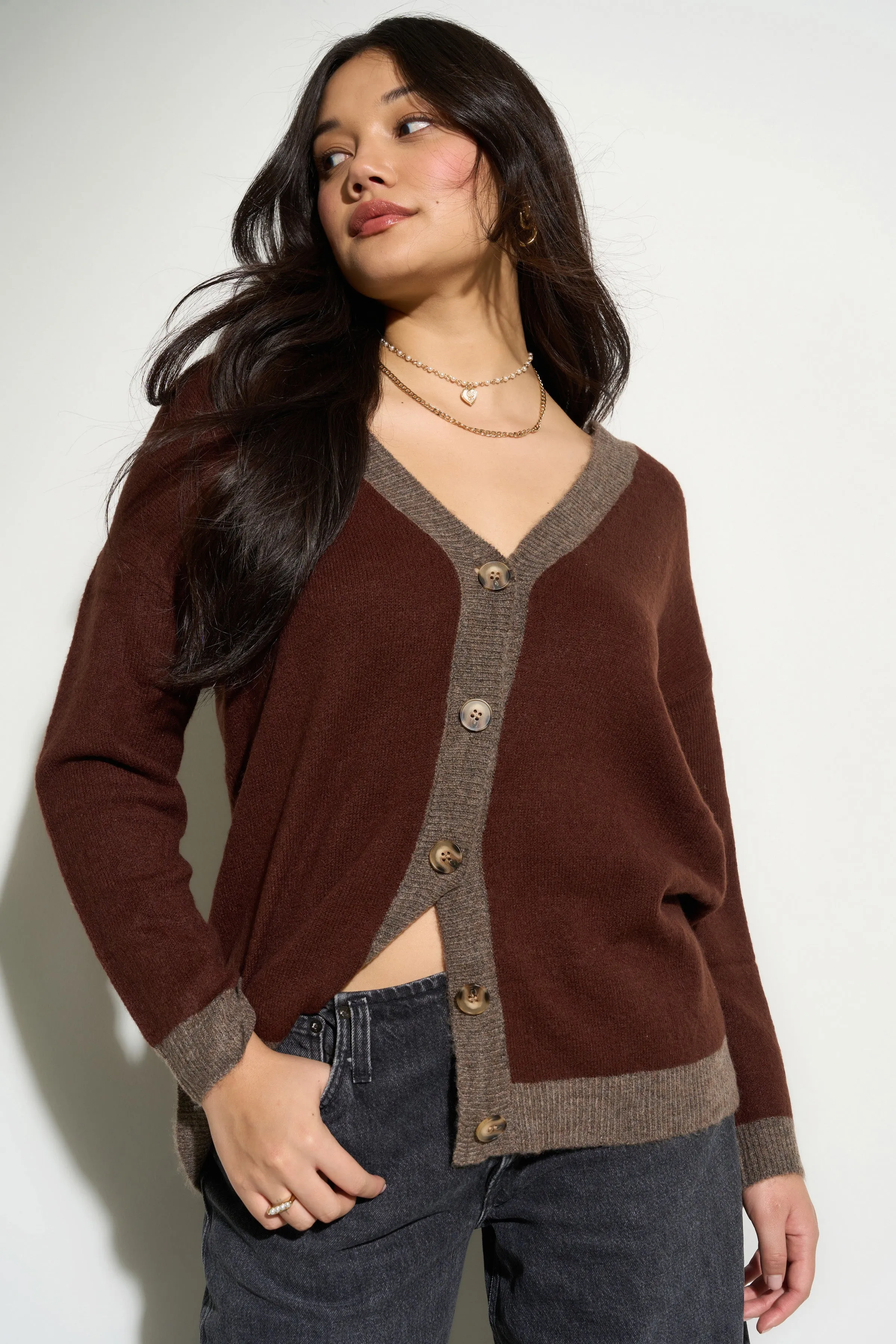 Paige Cardigan - Espresso sold by Callahan product image thumbnail 2