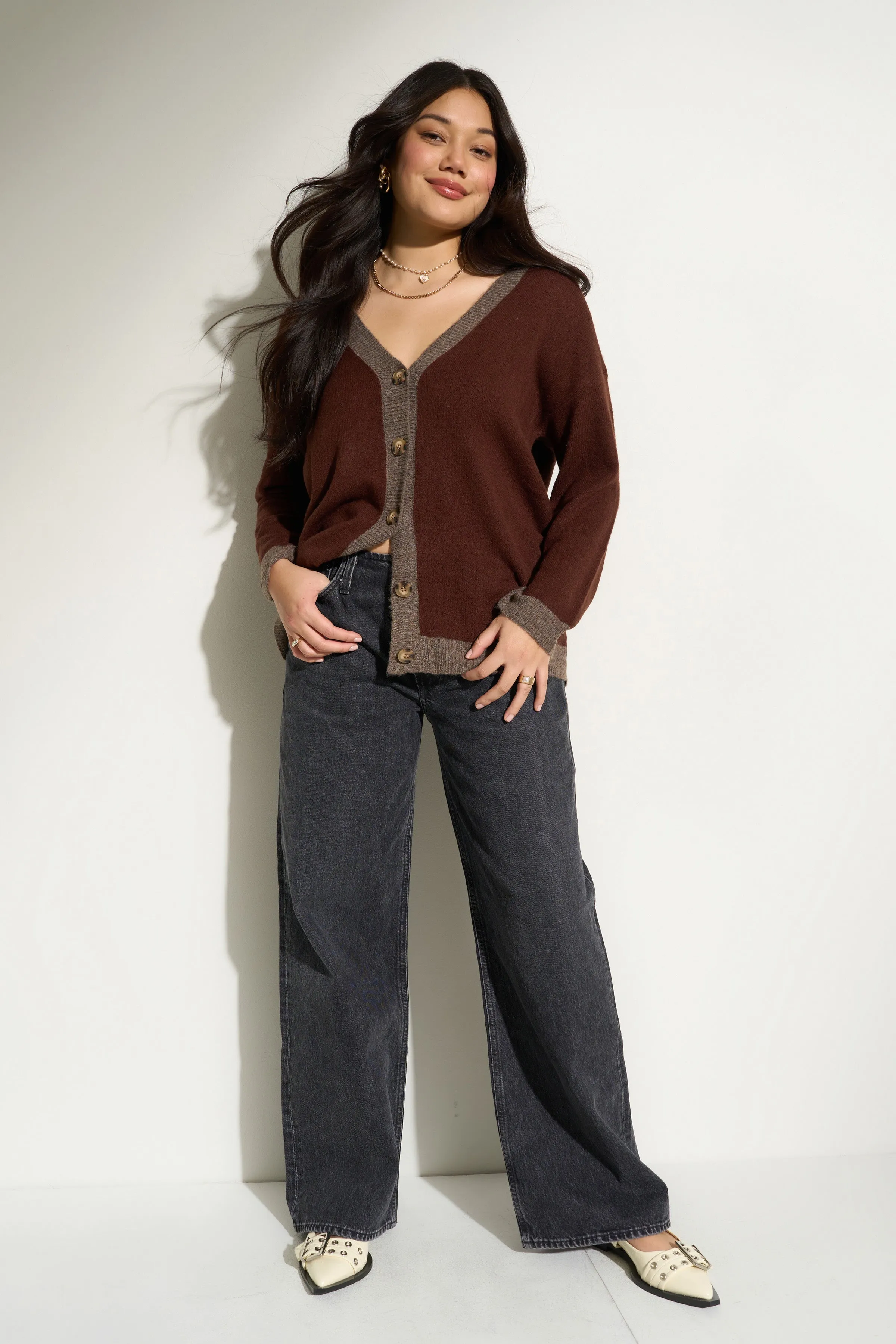 Paige Cardigan - Espresso sold by Callahan product image thumbnail 3