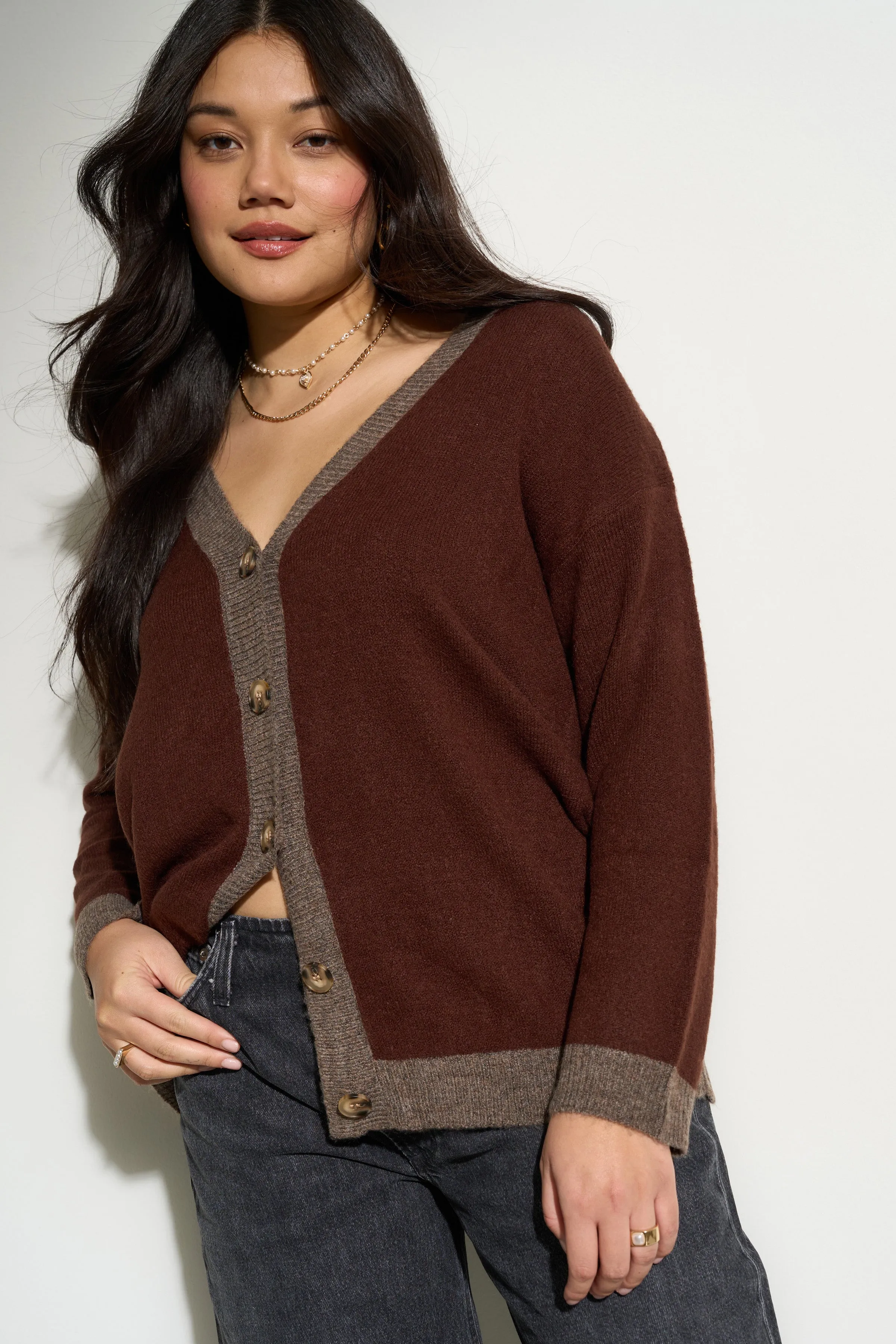 Paige Cardigan - Espresso sold by Callahan product image thumbnail 5